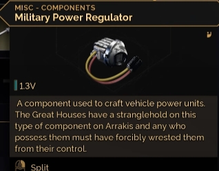 military power regulator dune awakening